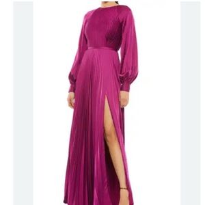 Elegant Magenta Evening Gown